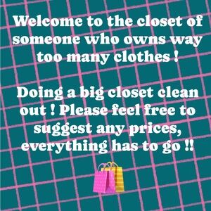 Welcome ! Closet Cleanout